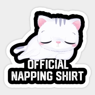 official napping shirt Sticker